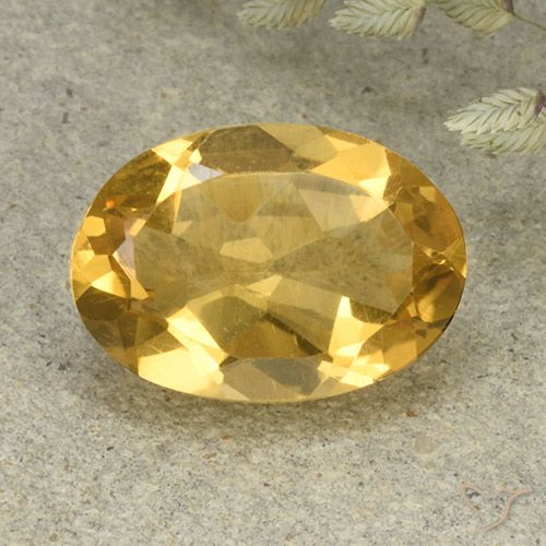 4.56ct طبيعي برتقالى ذهبة سيترين, بيضوي, VVS-VS
