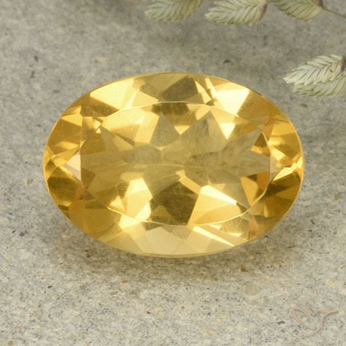5.31ct طبيعي ذهبى متوسط سيترين, بيضوي, VVS-VS