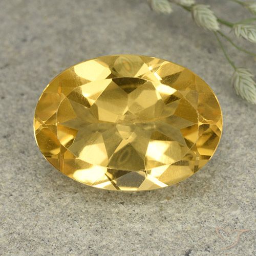 5.38ct طبيعي برتقالى ذهبة سيترين, بيضوي, VVS-VS