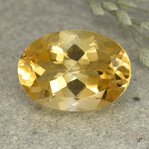 5.42ct طبيعي برتقالى ذهبة سيترين, بيضوي, VVS-VS