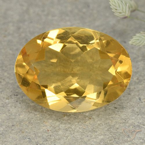 4.99ct طبيعي ذهبى فاتح-متوسط سيترين, بيضوي, VVS-VS