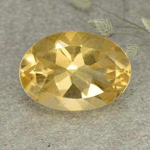 5.81ct طبيعي ذهبى متوسط سيترين, بيضوي, VVS-VS