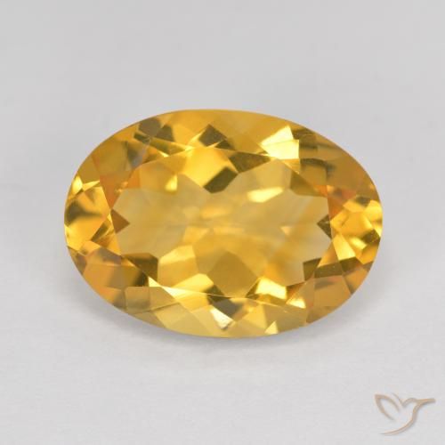 5.14ct طبيعي ذهبى داكن سيترين, بيضوي, VVS-VS
