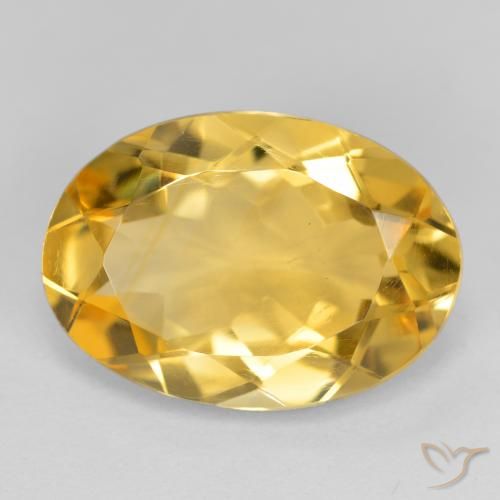 4.76ct طبيعي ذهبى متوسط سيترين, بيضوي, VVS-VS