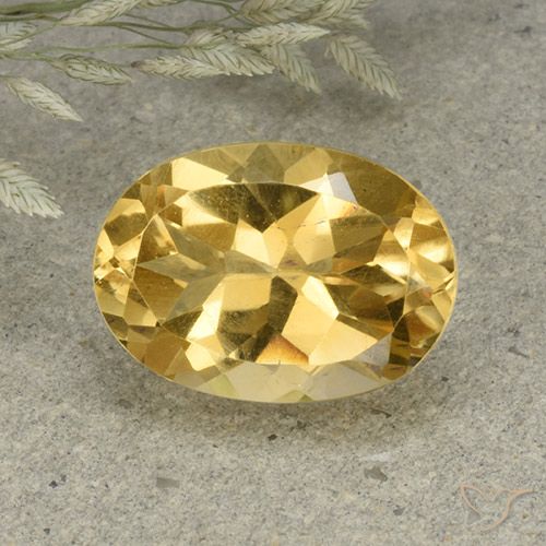 5.82ct طبيعي برتقالى ذهبة سيترين, بيضوي, VVS-VS