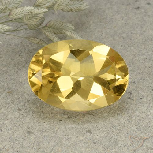 5.07ct طبيعي برتقالى ذهبة سيترين, بيضوي, VVS-VS