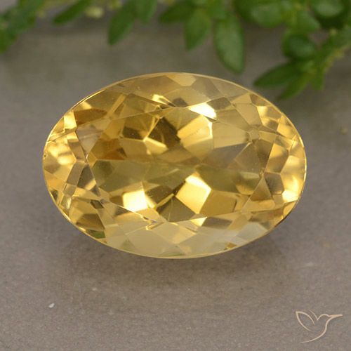 6.10ct طبيعي برتقالى ذهبة سيترين, بيضوي, VVS-VS