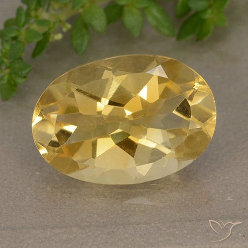 4.72ct طبيعي ذهبى متوسط سيترين, بيضوي, VVS-VS