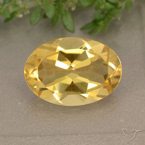 4.97ct طبيعي ذهبى متوسط سيترين, بيضوي, VVS-VS