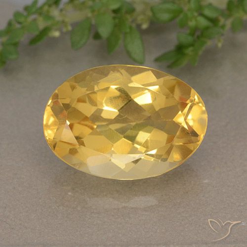 5.38ct طبيعي برتقالى ذهبى غامق سيترين, بيضوي, VVS-VS