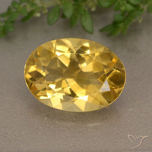 4.87ct طبيعي ذهبى متوسط سيترين, بيضوي, VVS-VS