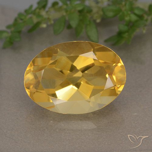 5.74ct طبيعي برتقالى ذهبة سيترين, بيضوي, VVS-VS