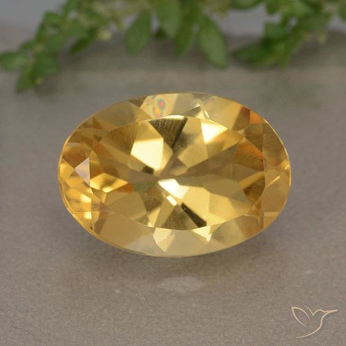 5.64ct طبيعي برتقالى ذهبى غامق سيترين, بيضوي, VVS-VS