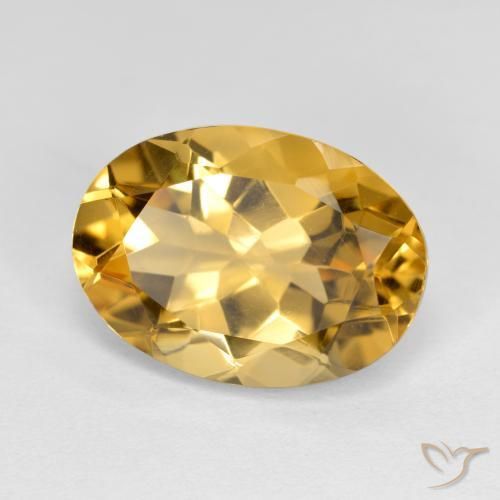 5.47ct طبيعي ذهبي سيترين, بيضوي, VVS-VS