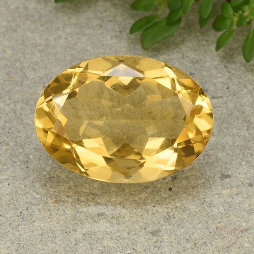 5.54ct طبيعي ذهبى متوسط سيترين, بيضوي, VVS-VS