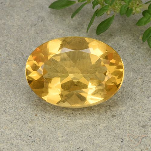 4.82ct طبيعي برتقالى ذهبة سيترين, بيضوي, VVS-VS