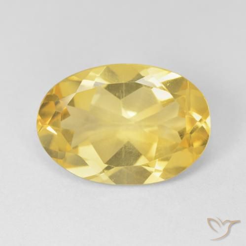 4.86ct طبيعي ذهبى متوسط سيترين, بيضوي, VVS-VS