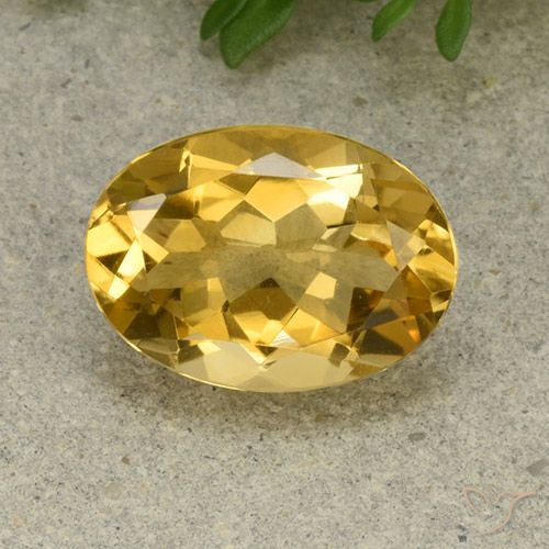 5.32ct طبيعي ذهبى متوسط سيترين, بيضوي, VVS-VS