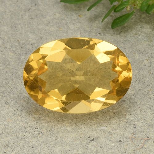 5.25ct طبيعي ذهبى فاتح-متوسط سيترين, بيضوي, VVS-VS
