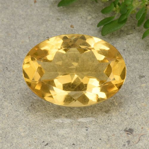 4.76ct طبيعي برتقالى ذهبة سيترين, بيضوي, VVS-VS