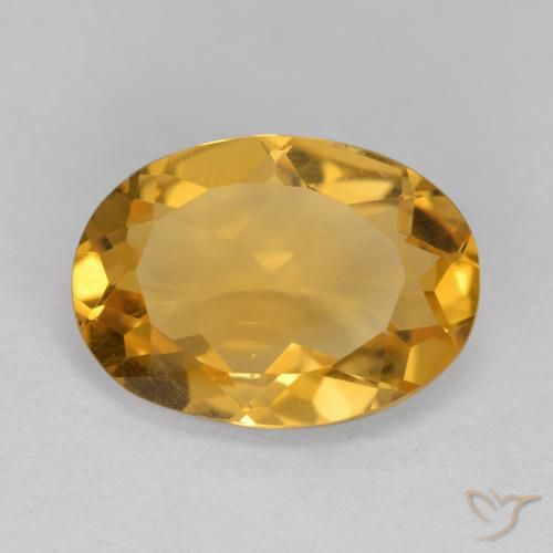4.68ct طبيعي برتقالى ذهبى غامق سيترين, بيضوي, VVS-VS