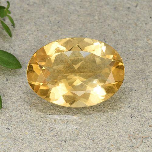4.41ct طبيعي برتقالى ذهبة سيترين, بيضوي, VVS-VS
