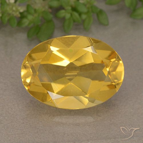 5.01ct طبيعي برتقالى ذهبة سيترين, بيضوي, VVS-VS