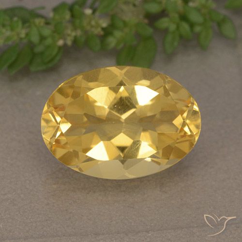 5.46ct طبيعي ذهبى غامق سيترين, بيضوي, VVS-VS
