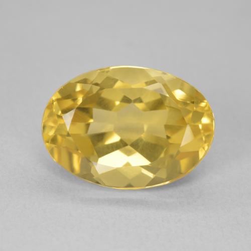 6.51ct طبيعي ذهبى متوسط سيترين, بيضوي, VVS