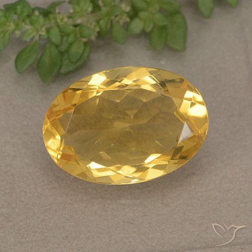 4.72ct طبيعي ذهبي سيترين, بيضوي, VVS
