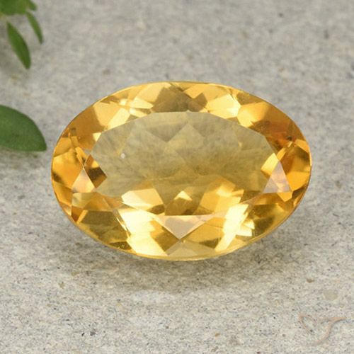 5.05ct طبيعي ذهبى متوسط سيترين, بيضوي, VVS-VS