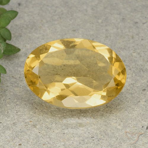 4.38ct طبيعي ذهبي سيترين, بيضوي, VVS-VS