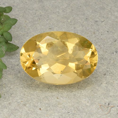 5.08ct طبيعي برتقالى ذهبة سيترين, بيضوي, VVS-VS