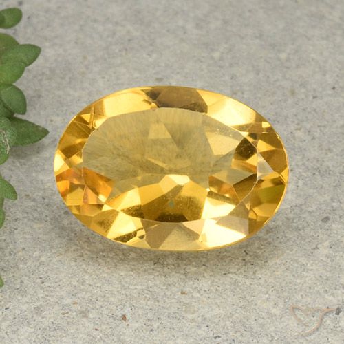 5.21ct طبيعي برتقالى ذهبة سيترين, بيضوي, VVS-VS