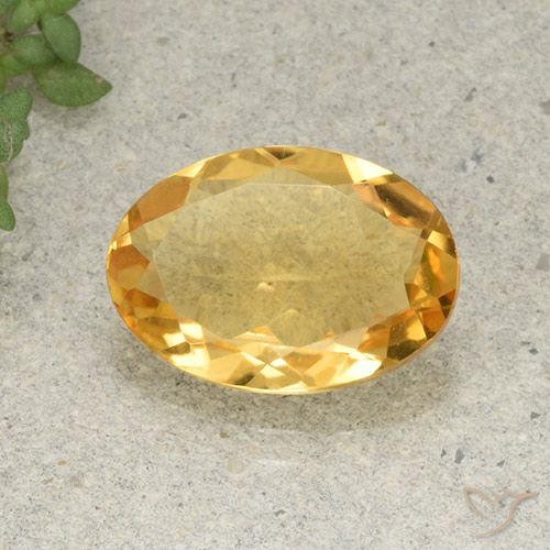 4.27ct طبيعي برتقالى ذهبة سيترين, بيضوي, VVS-VS