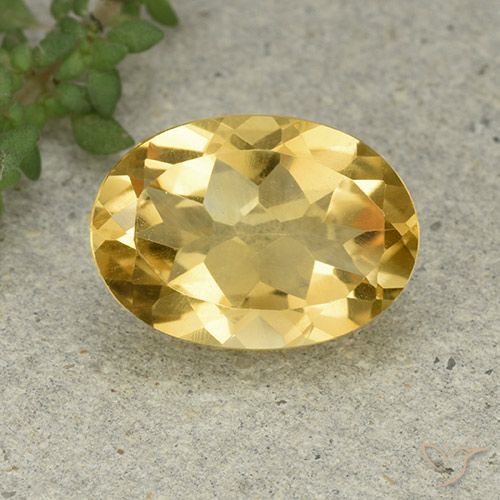 5.38ct طبيعي برتقالى ذهبة سيترين, بيضوي, VVS-VS