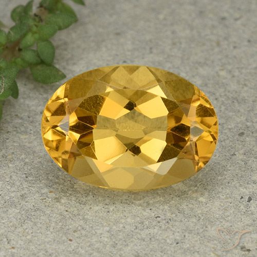 5.30ct طبيعي ذهبى متوسط سيترين, بيضوي, VVS-VS