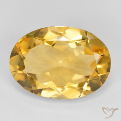 4.63ct طبيعي ذهبى متوسط سيترين, بيضوي, VVS-VS