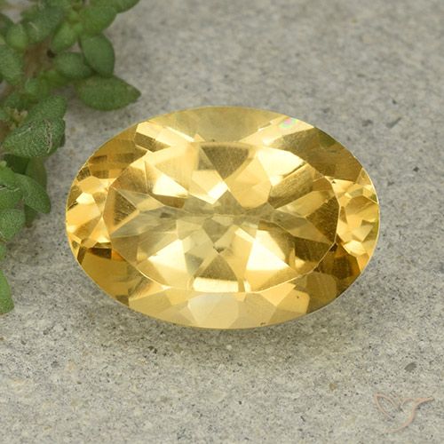 5.41ct طبيعي برتقالى ذهبة سيترين, بيضوي, VVS-VS