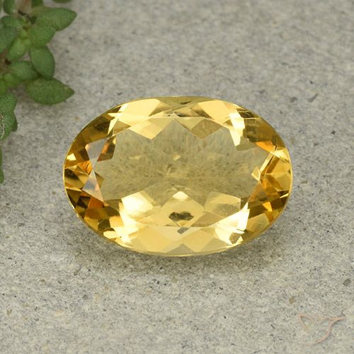 4.52ct طبيعي ذهبى فاتح-متوسط سيترين, بيضوي, VVS-VS
