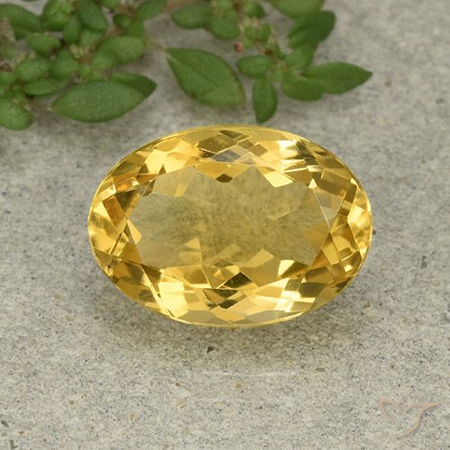 5.49ct طبيعي برتقالى ذهبة سيترين, بيضوي, VVS-VS