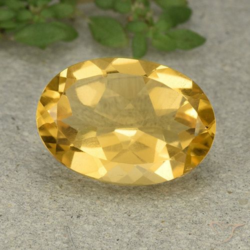 5.25ct طبيعي ذهبى متوسط سيترين, بيضوي, VVS-VS