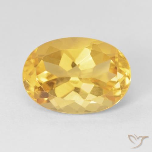6.22ct طبيعي ذهبي سيترين, بيضوي, VVS-VS