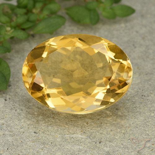 5.94ct طبيعي برتقالى ذهبة سيترين, بيضوي, VVS