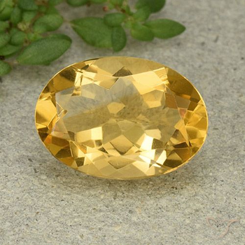 4.83ct طبيعي ذهبى متوسط سيترين, بيضوي, VVS
