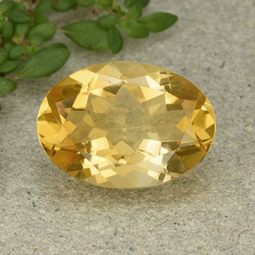 5.13ct طبيعي برتقالى ذهبة سيترين, بيضوي, VVS