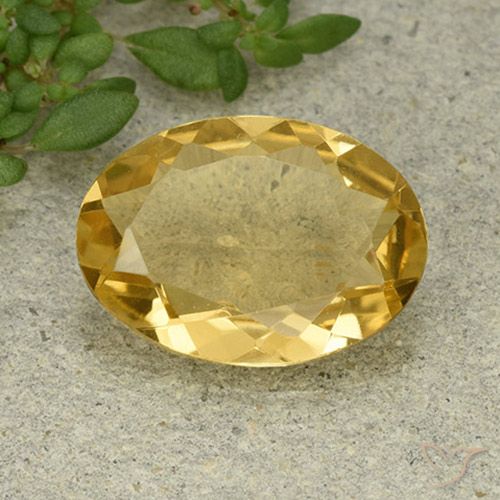 3.99ct طبيعي برتقالى ذهبة سيترين, بيضوي, VVS