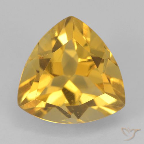 2.53ct طبيعي ذهبى متوسط سيترين, مثلثى, قليلا جدا