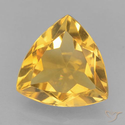 1.99ct طبيعي ذهبى داكن سيترين, مثلثى, VVS