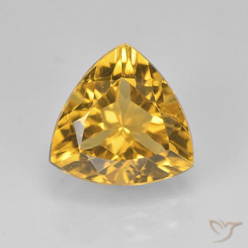 2.32ct طبيعي ذهبي سيترين, مثلثى, VVS